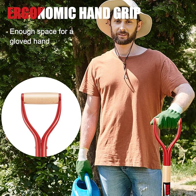 Drain Spade Shovel Garden Spades Shovels for Digging Transplanting Sharp Shooter Shovel,44 inches