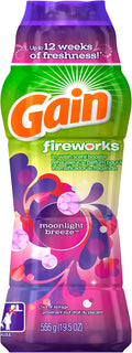 Gain Fireworks Laundry Scent Booster Beads, Moonlight Breeze Scent, 555 g