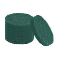 uxcell 8Pcs Scrubber Scouring Pad, 4 Inch 240 Grits Drill Power Brush Hoop and Loop Scrub Pads Discs Polishing Pad for Household Furniture Automotive Cleaning, Green
