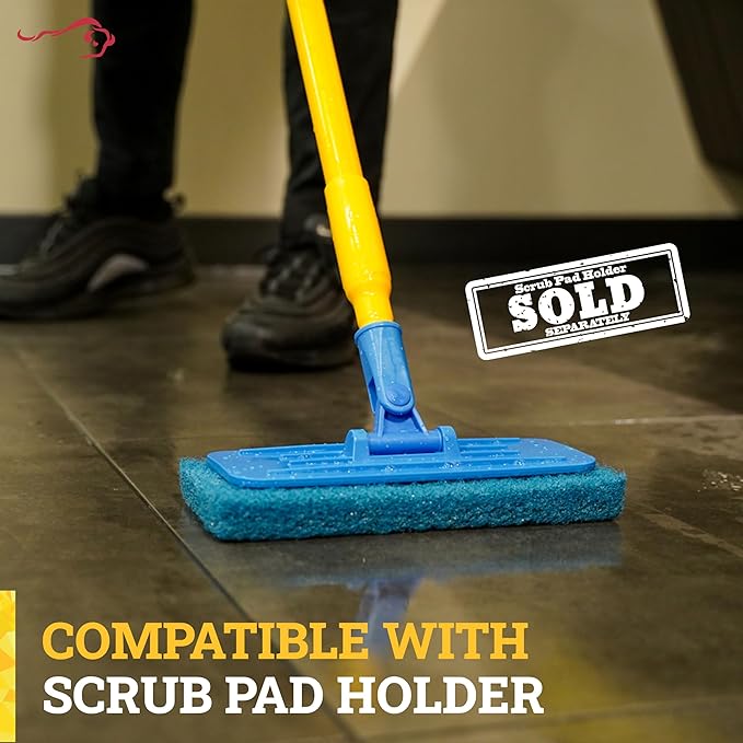 KLEEN HANDLER Medium Cleaning Pad | Medium Duty Scrub, Eco-Friendly, General Cleaning