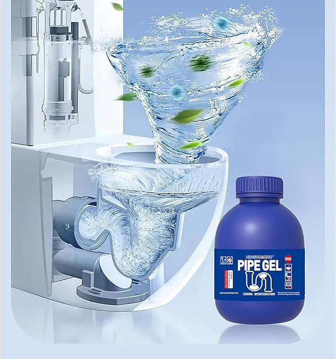 Professional Grade Drain Cleaner, Heavy Duty Pipe Unblocker for Kitchen Sink, Shower, Bathtub, Chemical Drain Opener