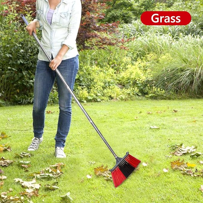 Outdoor Broom, Outside Heavy Duty Brooms for Sweeping Outdoor, Floor Broom is Applied for Courtyard,Garage,etc.（62 inch）