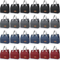 VZZNN 24 Pack Lunch Bags Bulk,Insulated Reusable Lunch Bags with Aluminum for Women Men,Leakproof Tote Large Lunch Box for Office,Work,Beach or Travel,Multicolor