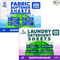 Lavender Laundry Detergent 100 Sheets and Fabric Softener Sheets bundle