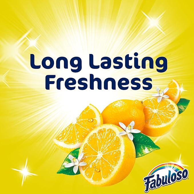 Fabuloso Multi-Purpose Cleaner,2X Concentrated Formula,Refreshing Lemon Scent,56 oz,(Pack of 5)