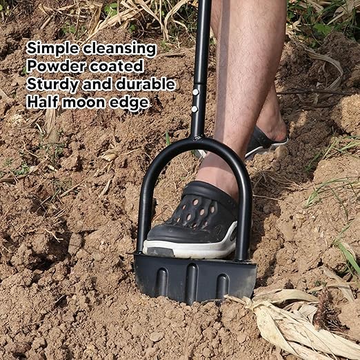 Saw Tooth Edger Half Moon Lawn Edger Sidewalk Grass Long Handled Step Edger for Garden