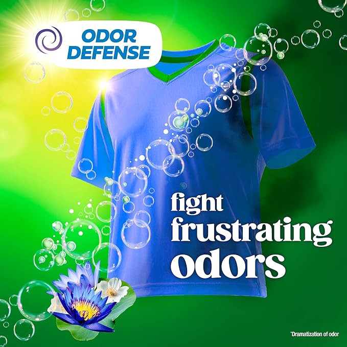 Gain Ultra Oxi Liquid Laundry Detergent, Waterfall Delight Scent, 177 fl oz, Freshness + Odor Fighting, High Efficiency Washing Machine Liquid Cleaning Soap, 134 Loads (Packaging May Vary)