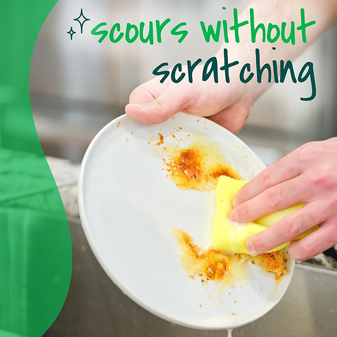 Scotch-Brite Dobie Pad, Sponge for All Purpose Cleaning of Kitchen, Bathroom, and Household, Non Scratch Cleaning Pads Safe for Non-Stick Cookware, 1 Dobie Pad