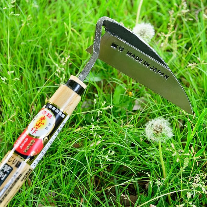 Japanese Gardening Weeding Sickle Left Handed Very Sharp Edge Quick Work[Made in Japan] Garden Hand-held Tools Hand Hoe Weeder