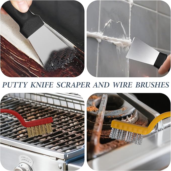 15pcs Crevice Cleaning Brush, Hard Bristle Brushes, Grout Cleaner Brush Household Cleaning Supplies, Gap Brush for Kitchen Bathroom Sink and Dead Corners