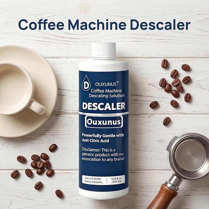 Descaling Solution for Coffee Machines, 500ml, Compatible with DeLonghi Fully Automatic Espresso Machines, Fits ECAM & ESAM Series, Powerful Limescale Remover,(5 Uses)