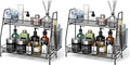 SPISPI Bathroom Organizer Countertop, Spice Rack Organizer for Cabinet,Bathroom Counter Organizer, Kitchen Countertop Organizer (Pack of 2)