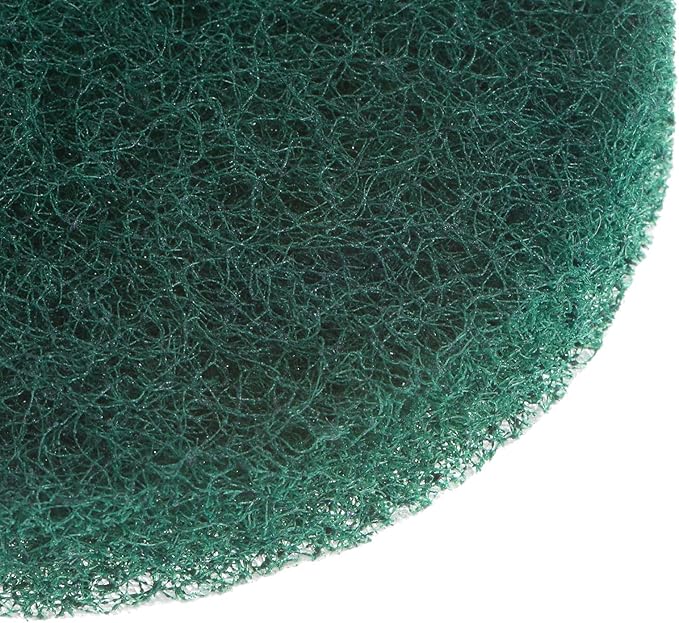 HARFINGTON 6pcs Drill Power Brush 3 inch Tile Scrubber Scouring Pads 180-240 Grit for Bathroom Kitchen Household Cleaning