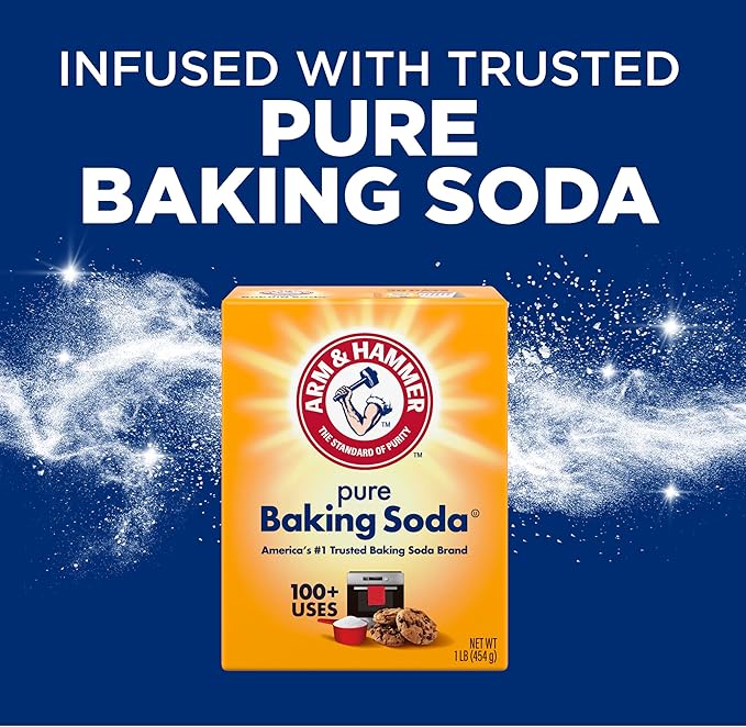 ARM & HAMMER Plus OxiClean with Odor Blasters Liquid Laundry Detergent, Laundry Odor Remover, Attacks Stains, Fresh Burst Scent, 122 Loads, 158.6 Fl Oz