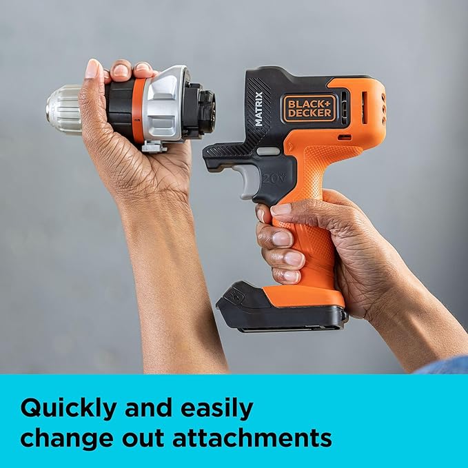 BLACK+DECKER MATRIX 20V MAX Power Tool Combo Kit, Cordless Power Tool Set with Battery and Charger Included, 10 Piece (BDCDMT1210KITC1