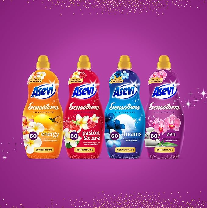 Asevi 23046 Sensations Passion Fabric Softener Concentrate 60 Doses