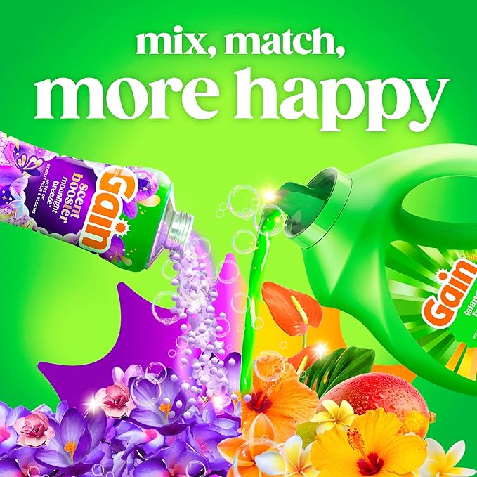 Gain Liquid Laundry Detergent, Now with Odor Defense, Island Fresh Scent, 132 fl oz, 100 Loads (Packaging May Vary)