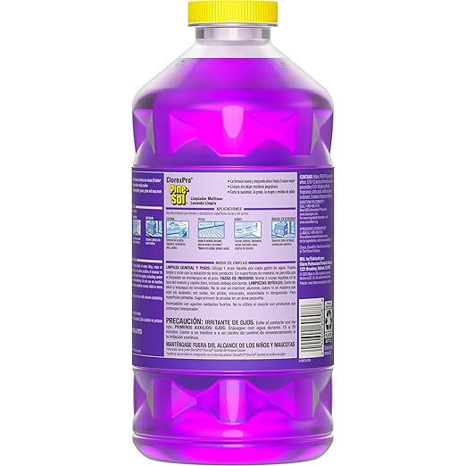 CloroxPro Pine-Sol Multi-Surface Cleaner, All Purpose Cleaner, Lavender Clean, 80 Fluid Ounces, Pack of 3 (Package May Vary)