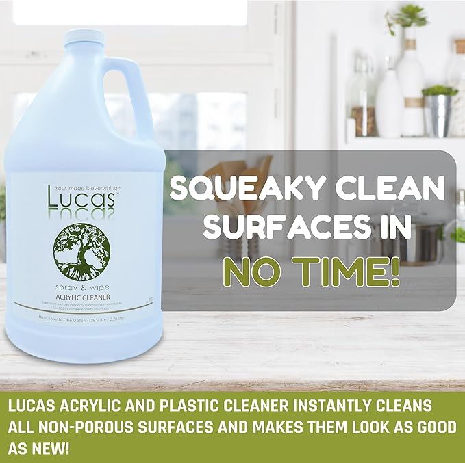 Lucasol Lucas Acrylic and Plastic All Purpose Cleaner Spray 1 Gallon Refill Size