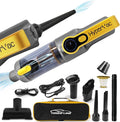 HyperVac 2-in-1 Handheld Portable Car Vacuum Cleaner & Blower, 18500Pa Suction, Corded/Cordless Air Duster with LED Light, Flexible Hoses, USB-C Fast Charge – Ideal for Home, Office & Pets