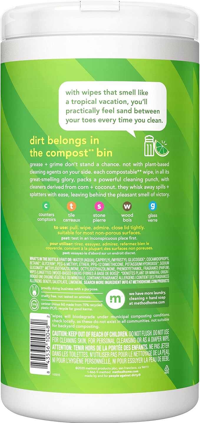 Method All-Purpose Cleaning Wipes (Pack of 2)