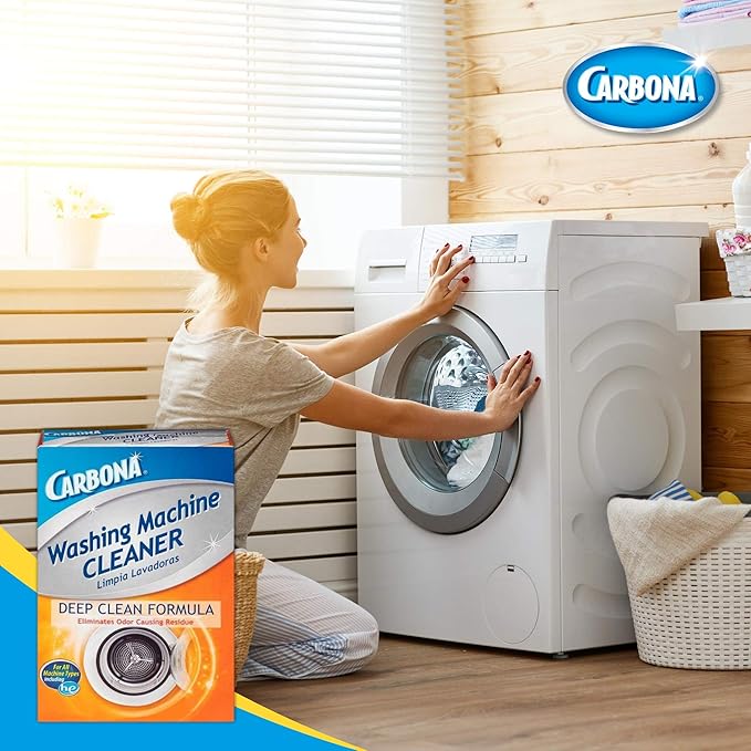 Carbona® Washing Machine Cleaner | Eliminates Odor & Residue | 3 Count, 2 Pack