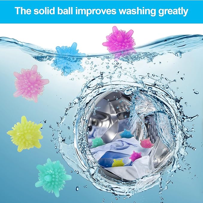 Pet Hair Remover for Laundry, 9PCS Non-Toxic Lint Remover Washing Balls Reusable Dryer Balls Pet Hair Dryer Ball Lint Remover for Laundry Pet Fur Remover for Laundry Bedding Clothes