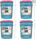 Ultra Fresh Platinum 5 Gallon Spring Fresh Scented Fabric Softener Liquid with Pump for Easy Dispensing for Up to 640 Laundry Loads (4 Pack)