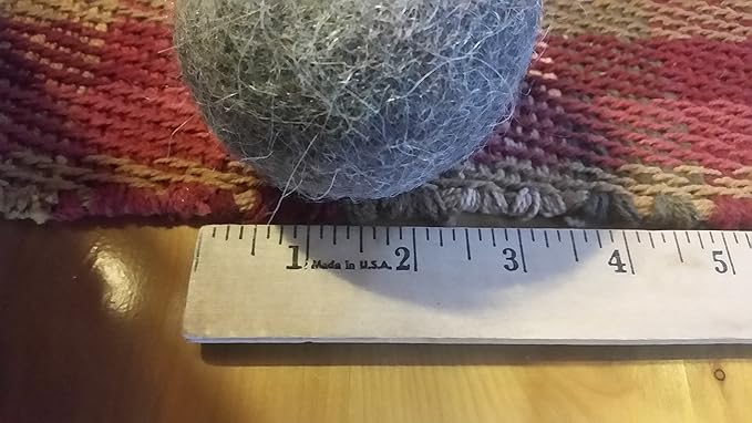Set of 6-All Natural Alpaca Wool Dryer Balls-Hypoallergenic-Organic-Handmade-Fabric Softener, Dryer Sheet Replacement