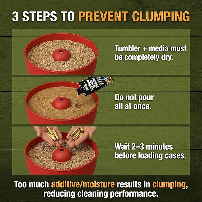 Flitz Tumbler Media Additive - 7.6oz Bottle of USA-Made Brass Cleaner Reloading Liquid for Ammo, Copper, & All Metals - Ammonia-Free Tumbling Polish to Remove Oxidation, Powder Residue (6 Pack)