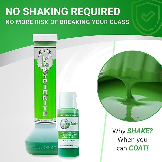 KLEAR Kryptonite Multipurpose Glass Cleaner | Powerful Cleaning Combo | Glass Friendly Glass Cleaner| 22 oz