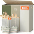 SOLEDI 180L 3-Section Laundry Hamper with Lid, Extra Large Dirty Clothes Basket with Sturdy Handles for Laundry Room & Bedroom - Durable Organizer for Sorting Laundry