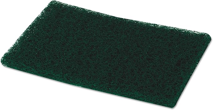 Boardwalk 186 Heavy-Duty Scour Pad, Green, 6 x 9 (Case of 15)