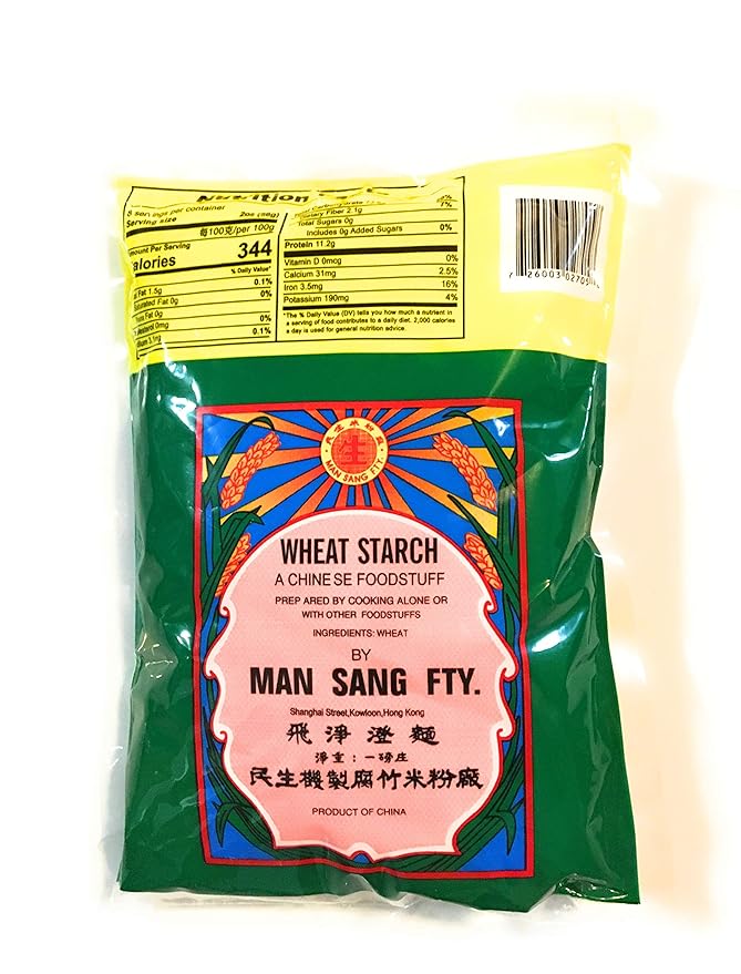 Man Sang Fty Wheat Starch 16 Oz(3 Pack)