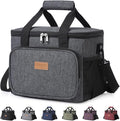 Lifewit Large Lunch Bag, Insulated Lunch Box, Soft Cooler Cooling Tote for Adult Men Women, Dark Gray 24-Can (15L)