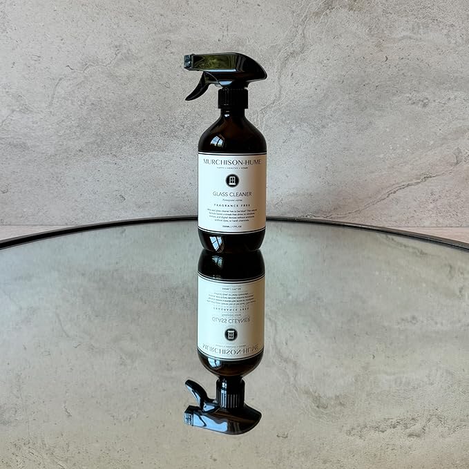 Murchison-Hume Glass Cleaner, Natural Glass Cleaner for Windows, Mirrors, Crystal, or Wine Glass – Streak-free, Ammonia-free, Non-toxic, Non-fuming, No Artificial Color or Fragrance, 17oz