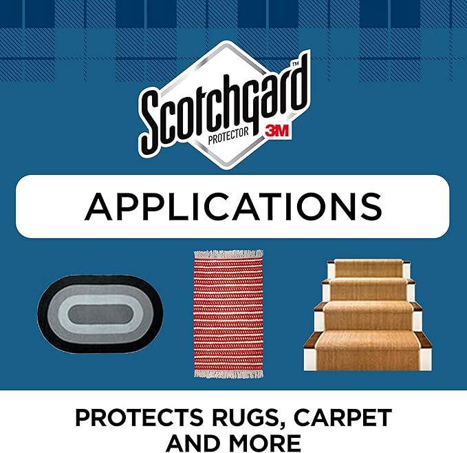 Scotchgard Rug & Carpet Protector, Carpet & Rug Protector Blocks Stains During Fall and Winter Holidays, Fabric Protector Makes Cleanup of Stains from Food Spills Easier, 17 oz (Pack of 2)