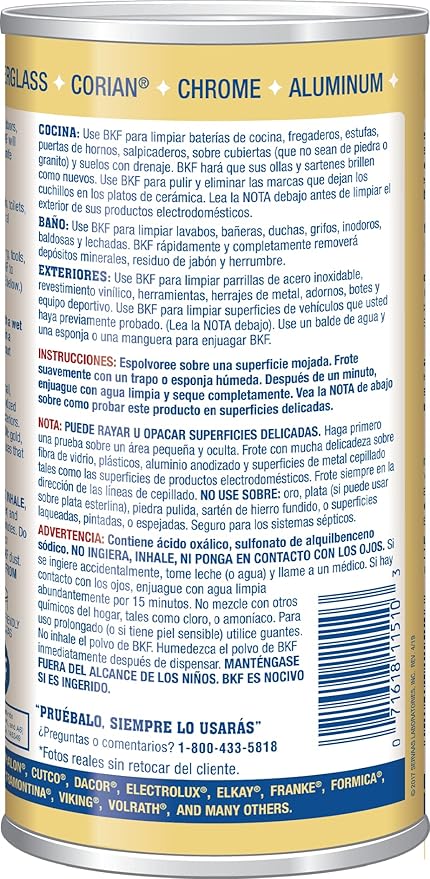 BAR KEEPERS FRIEND Powdered Cleanser 12-Ounces (1-Pack)']