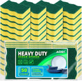 AIDEA Sponges Kitchen, 50 Pack Heavy Duty Dish Sponge, Cleaning Dish Scrubber Sponge for Home and Kitchen, Stink-Free Cleaning Supplies for Pots, Pans