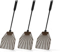 Fly Swatter Manual 3 Pack - Rubber Fly Swatters Multi Pack 16.33" - Fly Swatters Hand for Indoors & Outdoors, Heavy Duty