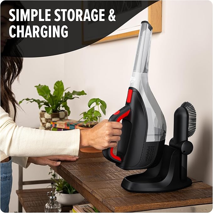 Dirt Devil 12V Whole Home Cordless Handheld Vacuum, with Multi-Surface Tool Kit, Powerful Suction and Lightweight, BD40200V, Black