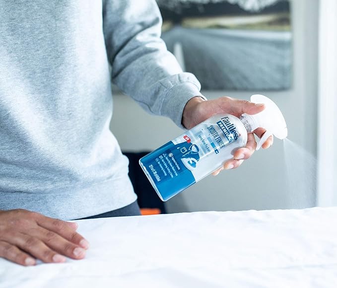 FAULTLESS Spray Starch Smooth Finish 22 Oz, 2 Pack Trigger Pump Liquid Starch for Ironing, Non-Aerosol Spray on Starch, Reduces Ironing Time, No Flaking, Sticking or Clogging, Biodegradable Ingredients, Recyclable