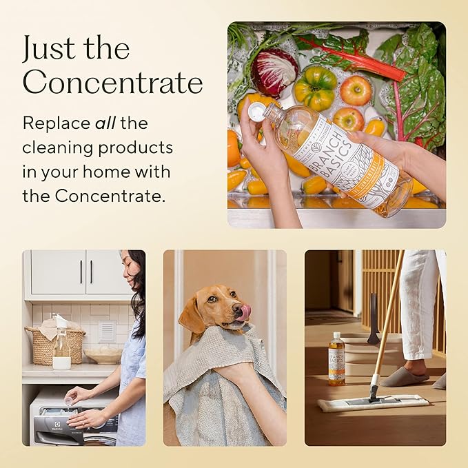 Branch Basics Concentrate Refill (33.8 oz) | All Purpose Multi-Surface Cleaning Concentrate - Replace Every Household Cleaner | Plant & Mineral-Based, Human-Safe, Fragrance Free