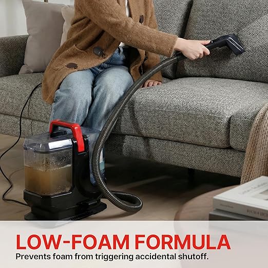 Shop-Vac Carpet Cleaner Solution, 8Fl Oz, Low Foam Upholstery Cleaner Solution For All Carpets, Upholstery & Area Rugs, Dissolves Dirt, Grime, Pet Stain & Tough Sticky Messes