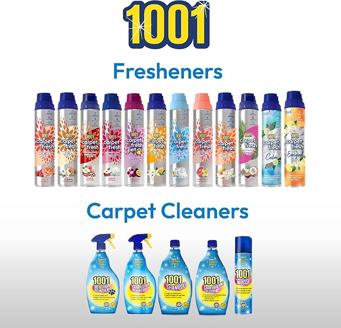 1001 Carpet Machine Solution, Perfect For Large and High Traffic Areas, Gentle On Upholstery and Carpets, 500 ml (Pack of 1)
