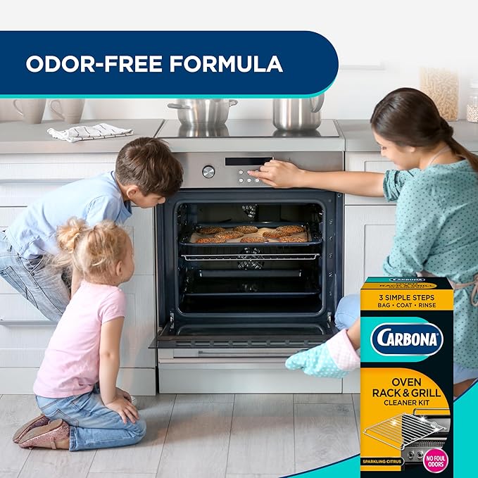 Carbona Oven Rack & Grill Cleaner | Eliminates Thick Grease & Build-Up | Griddle & BBQ Cleaning Solution | 16.8 Fl Oz, 1 Pack