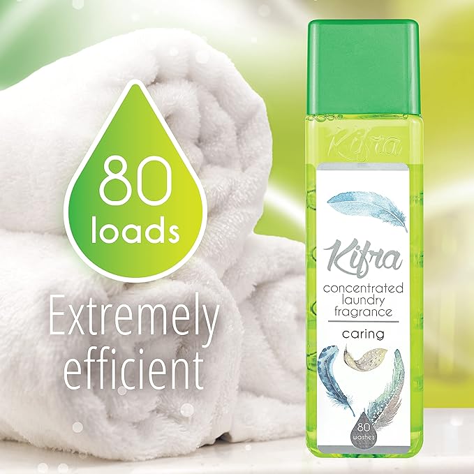 KIFRA CARING Concentrated Laundry Fragrance 6.76 Fl Oz 200ml 80 Washing Cycles