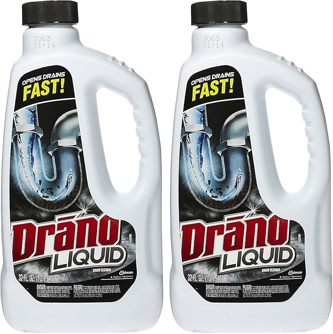 Drano Liquid Clog Remover, Regular Formula - 32 oz - 2 pk