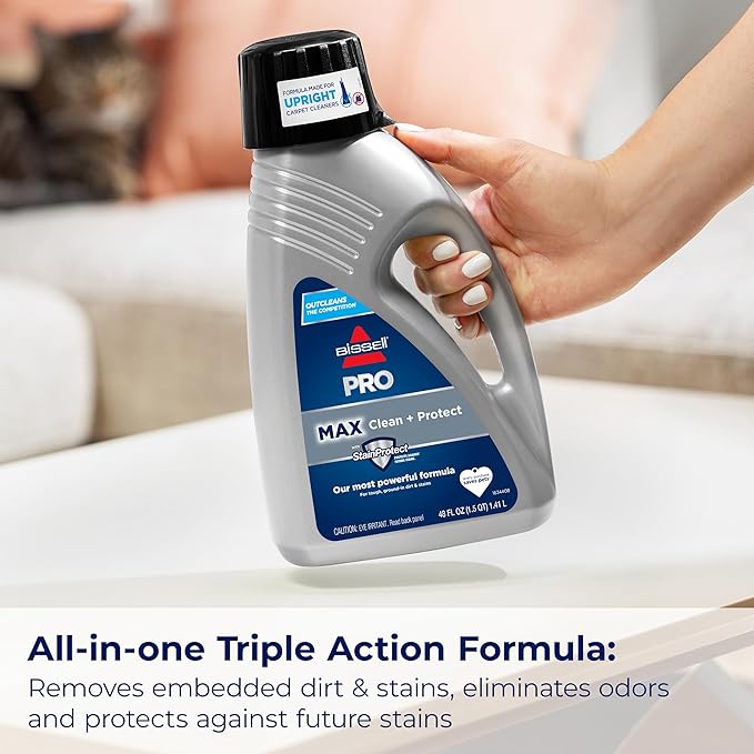Bissell 78H63 Deep Clean Pro 4X Deep Cleaning Concentrated Carpet Shampoo,48 ounces - Silver,(Pack of 2)
