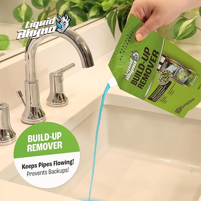Liquid Rhyno 32 oz. Drain Build-up Remover, 4 Treatments